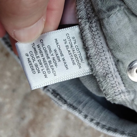 LOFT Modern Skinny Crop Gray Stretch Jeans Size 8 - Picture 8 of 9